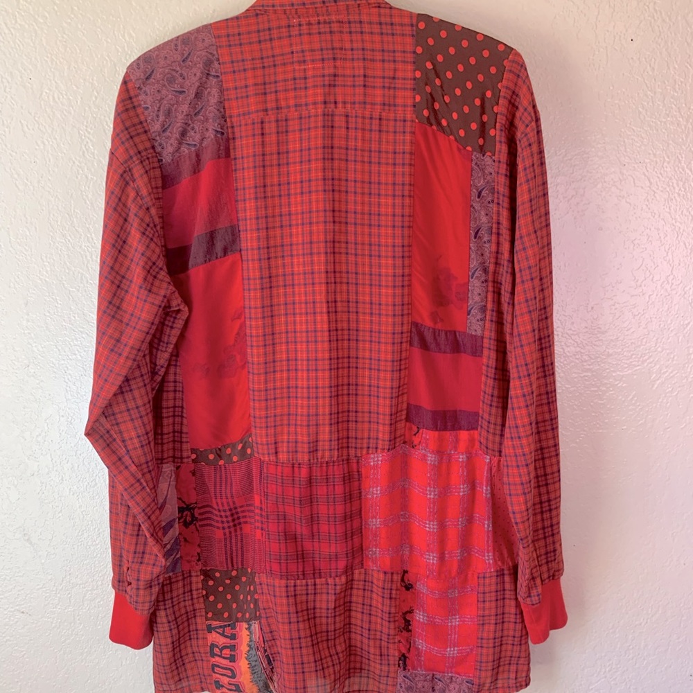 Staley/Gretszinger Vintage Boho Patchwork Red Mix… - image 3